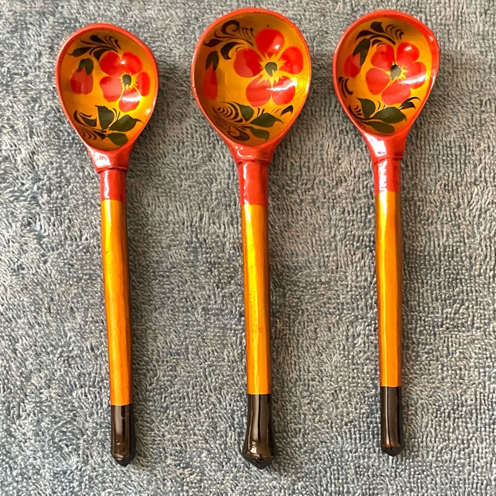 Folkart Wooden Spoons (3)